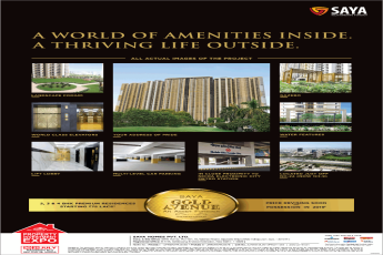 Book 2, 3 and 4 BHK premium residences starting Rs 75 Lacs at Saya Gold Avenue Ghaziabad